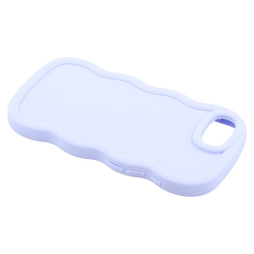 EIDERWOOD iPhone 17e / 16e Fleksibelt Plastik Wavy Mobil Cover - Lilla