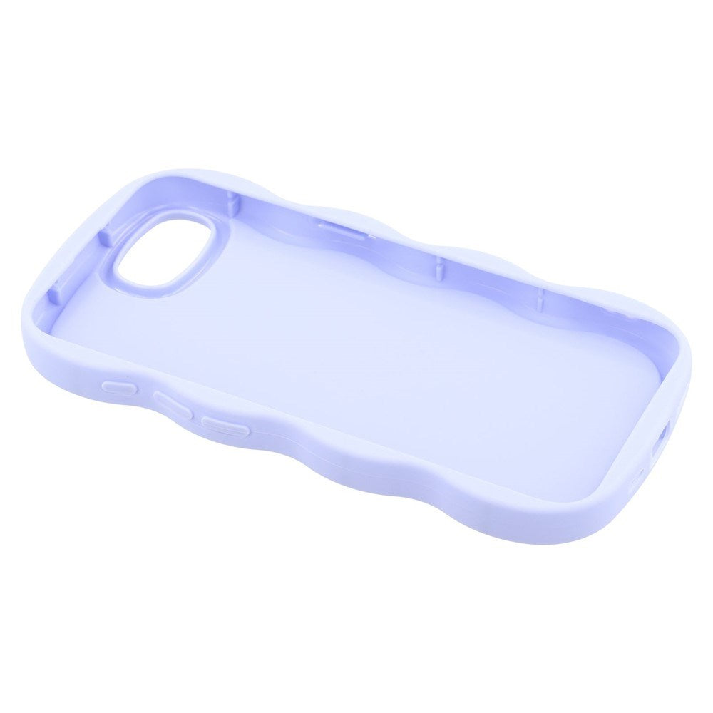 EIDERWOOD iPhone 17e / 16e Fleksibelt Plastik Wavy Mobil Cover - Lilla