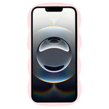 EIDERWOOD iPhone 17e / 16e Fleksibelt Plastik Wavy Mobil Cover - Lyserød