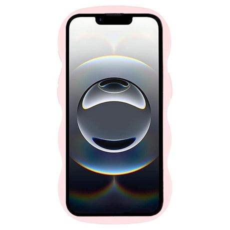 EIDERWOOD iPhone 17e / 16e Fleksibelt Plastik Wavy Mobil Cover - Lyserød