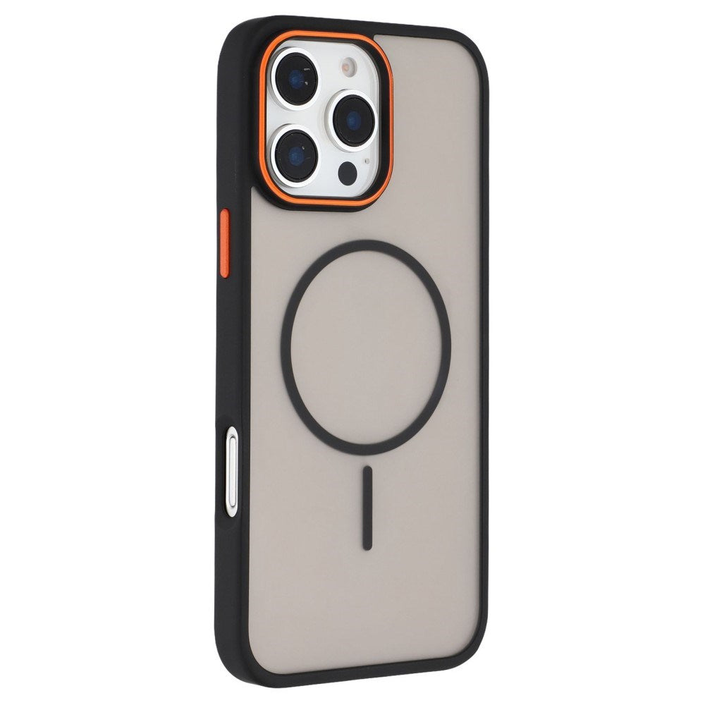 EIDERWOOD - iPhone 16 Pro - Mat Hybrid Plastik Cover - MagSafe Kompatibel - Sort