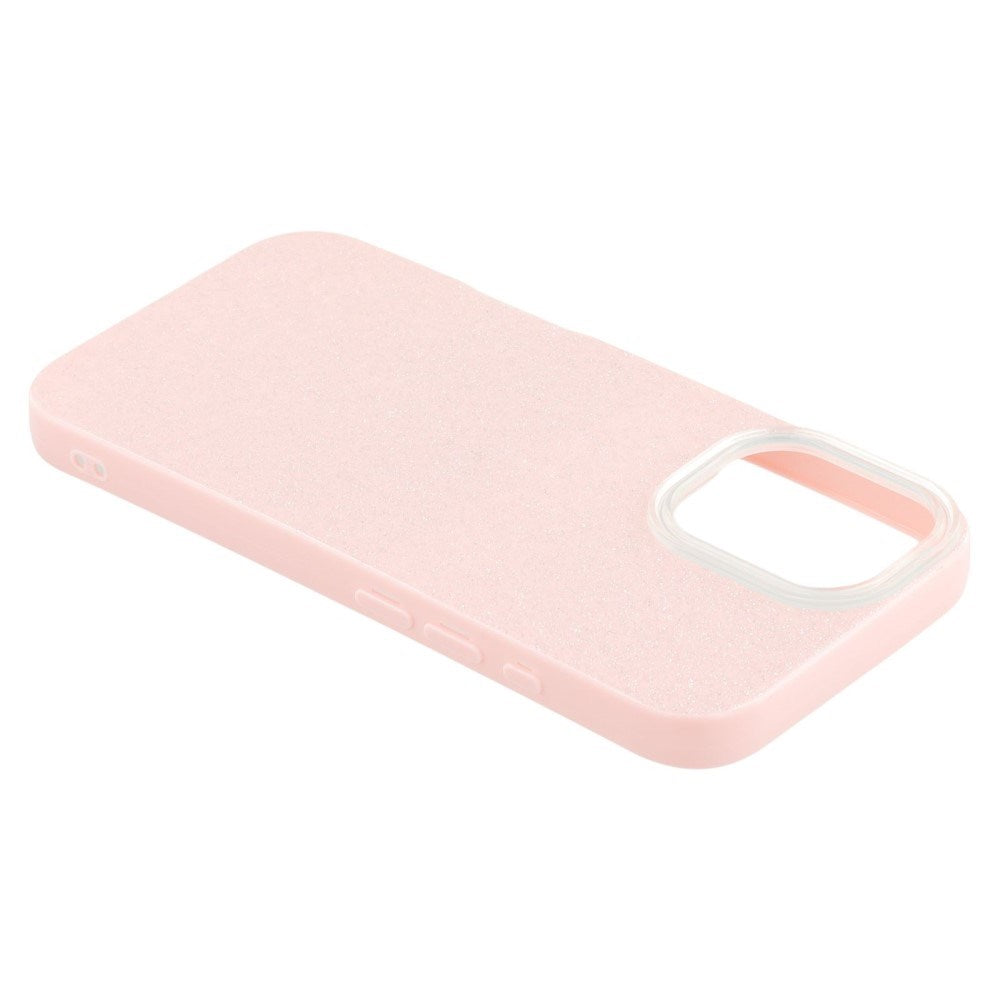 EIDERWOOD IPhone 16 Pro Fleksibelt Plastik Bagside Cover m. Glimmer - Lyserød