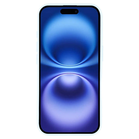 EIDERWOOD IPhone 16 Pro Fleksibelt Plastik Bagside Cover m. Glimmer - Lyseblå