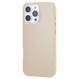 EIDERWOOD IPhone 16 Pro Fleksibelt Plastik Bagside Cover m. Glimmer - Beige