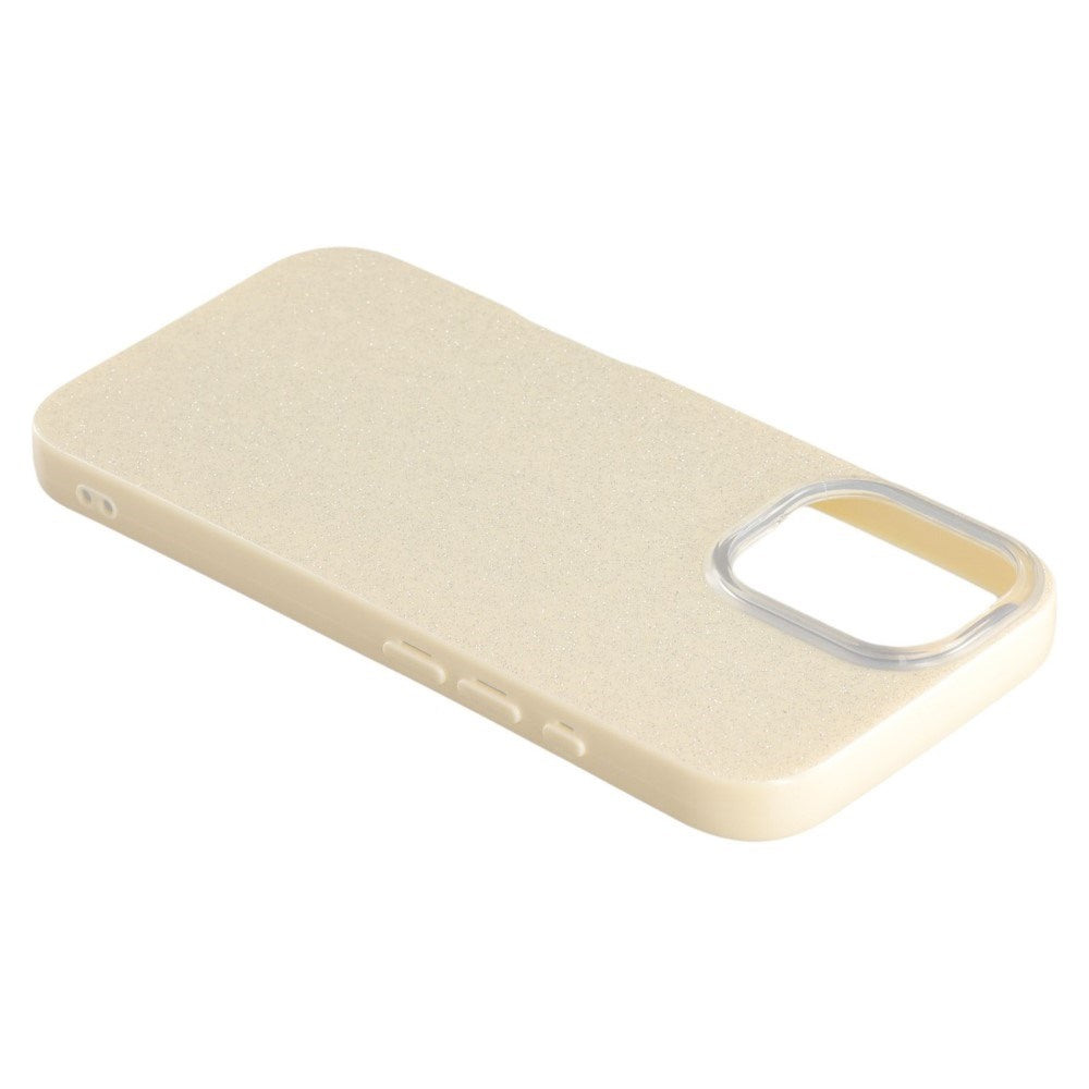 EIDERWOOD IPhone 16 Pro Fleksibelt Plastik Bagside Cover m. Glimmer - Gul