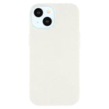 EIDERWOOD iPhone 14 / 13 Fleksibelt Plastik Bagside Cover m. Glimmer - Hvid