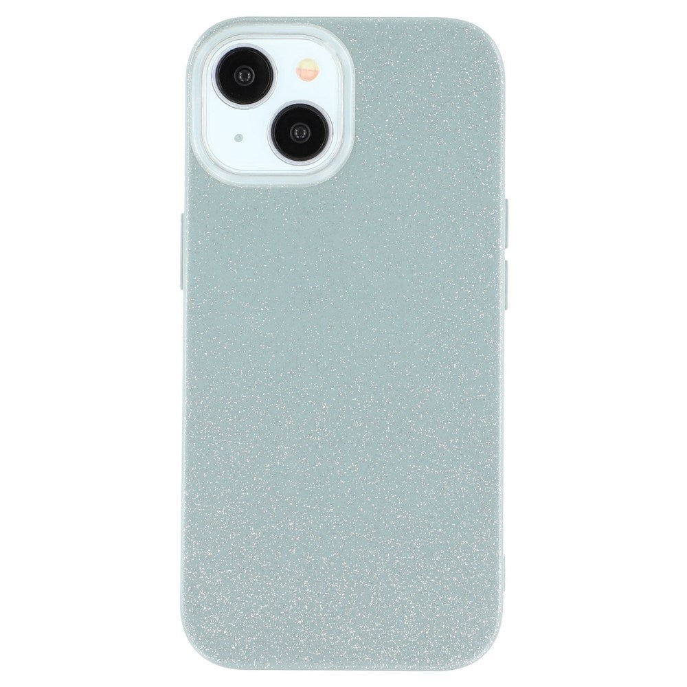 EIDERWOOD iPhone 14 / 13 Fleksibelt Plastik Bagside Cover m. Glimmer - Grøn