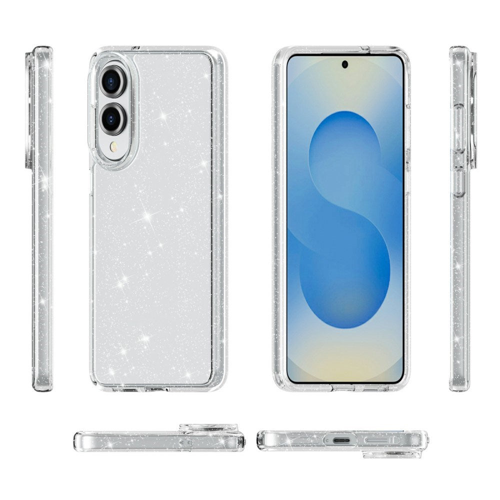 EIDERWOOD - Samsung Galaxy S25 Edge Hybrid Glitter Cover - Gennemsigtig