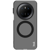 IMAK Huawei Mate 70 Hybrid Plast Bagside Cover - MagSafe Kompatibel - Gennemsigtig / Sort