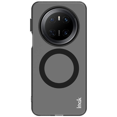 IMAK Huawei Mate 70 Hybrid Plast Bagside Cover - MagSafe Kompatibel - Gennemsigtig / Sort