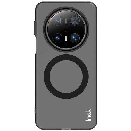 IMAK Huawei Mate 70 Pro+ / 70 Pro Hybrid Plast Bagside Cover - MagSafe Kompatibel - Gennemsigtig / Sort