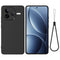 Xiaomi Poco F7 Pro EIDERWOOD Silikone Bagside Cover m. Strop - Sort