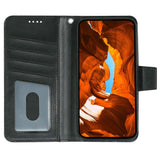 EIDERWOOD Xiaomi 15 Ultra - Imiteret Læder Flip Cover - Sort