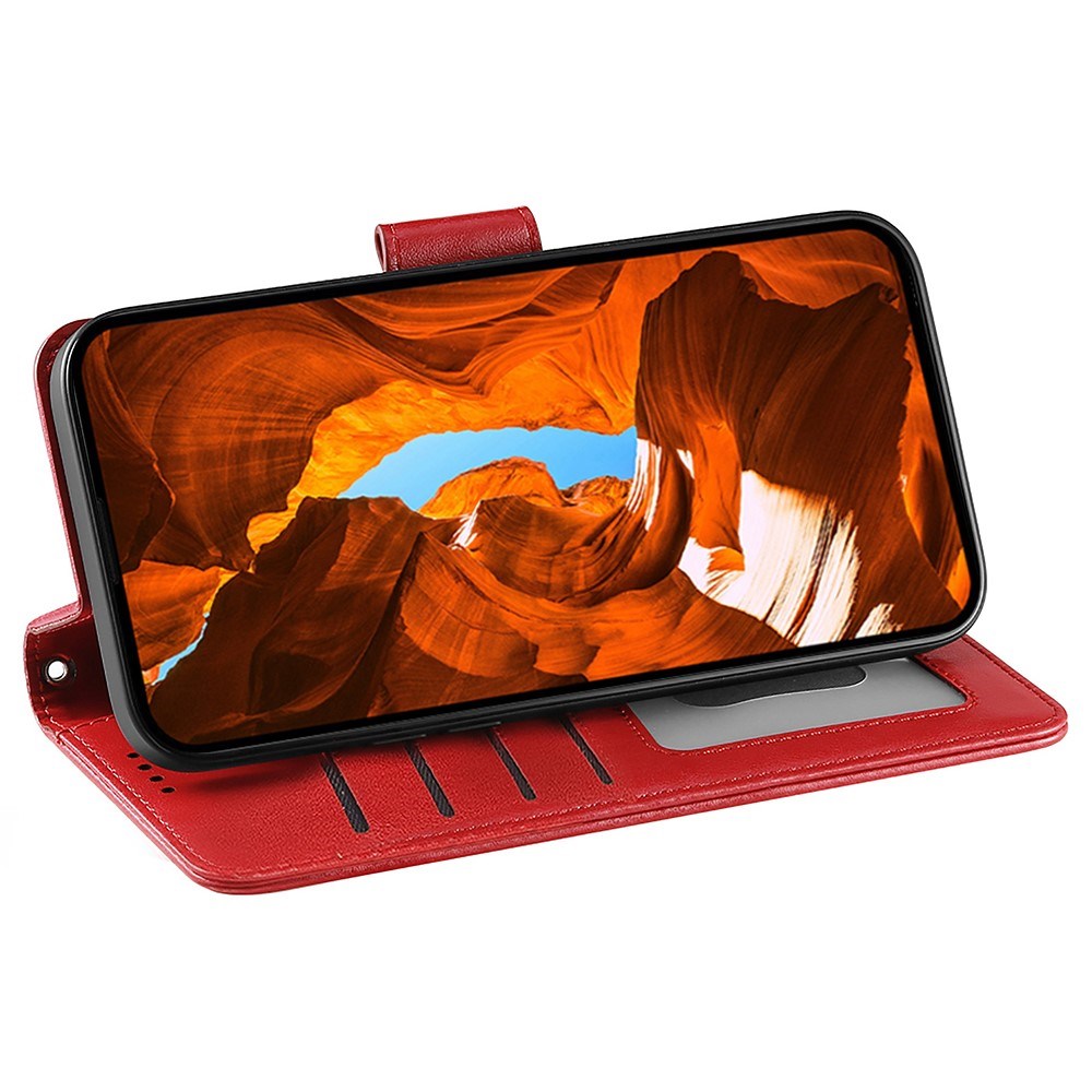 EIDERWOOD Xiaomi 15 Ultra - Imiteret Læder Flip Cover - Rød