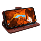 EIDERWOOD Xiaomi 15 Ultra - Imiteret Læder Flip Cover - Brun