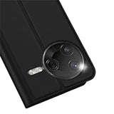 Xiaomi Poco F7 Pro EIDERWOOD Kunstlæder Flip Cover m. Kortholder - Sort