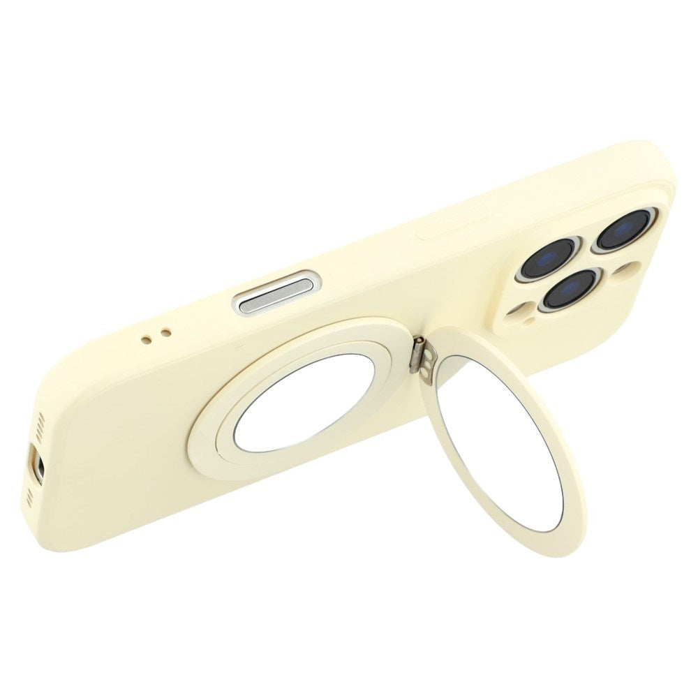 EIDERWOOD iPhone 16 Pro Hybrid Bagside Cover inkl. Kickstand m. Spejl - Hvid