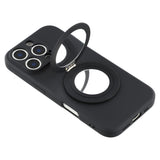 EIDERWOOD iPhone 16 Pro Hybrid Bagside Cover inkl. Kickstand m. Spejl - Sort