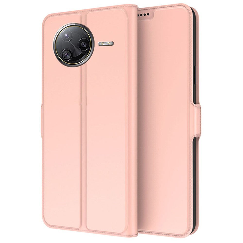 Xiaomi Poco F7 Ultra EIDERWOOD Kunstlæder Flip Cover m. Kortholder - Rose Gold