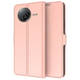 Xiaomi Poco F7 Ultra EIDERWOOD Kunstlæder Flip Cover m. Kortholder - Rose Gold