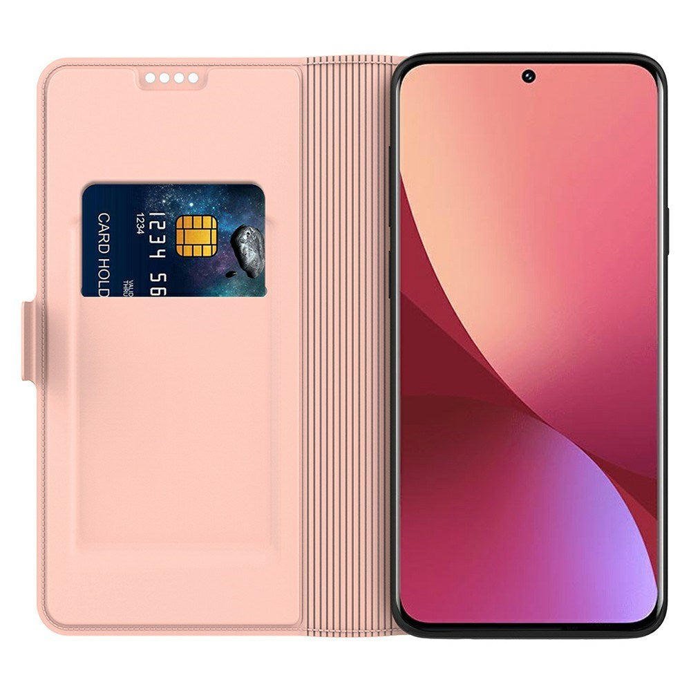 Xiaomi Poco F7 Ultra EIDERWOOD Kunstlæder Flip Cover m. Kortholder - Rose Gold