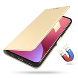 Xiaomi Poco F7 Ultra EIDERWOOD Kunstlæder Flip Cover m. Kortholder - Guld