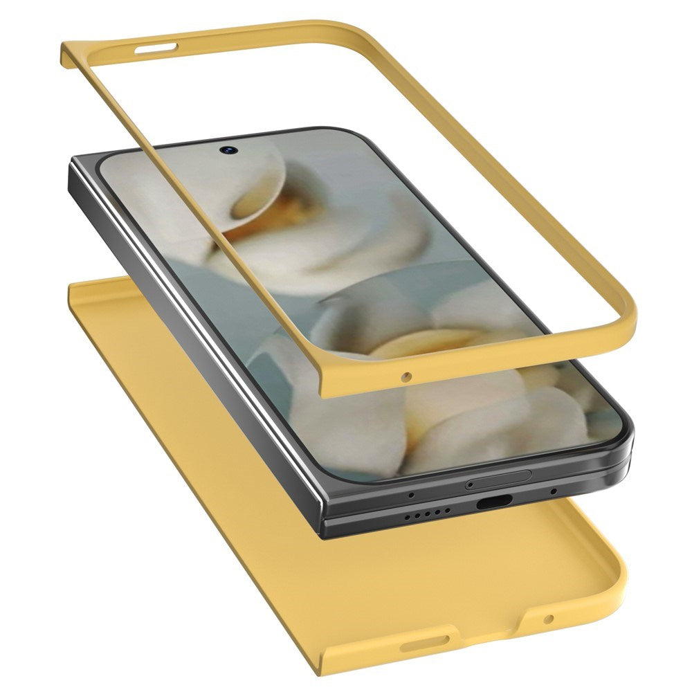 EIDERWOOD Google Pixel 10 Pro Fold Mat Hårdt Plastik Mobil Cover - Gul