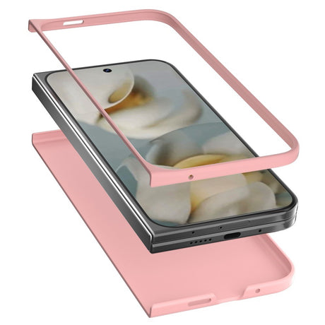 EIDERWOOD Google Pixel 10 Pro Fold Mat Hårdt Plastik Mobil Cover - Lyserød