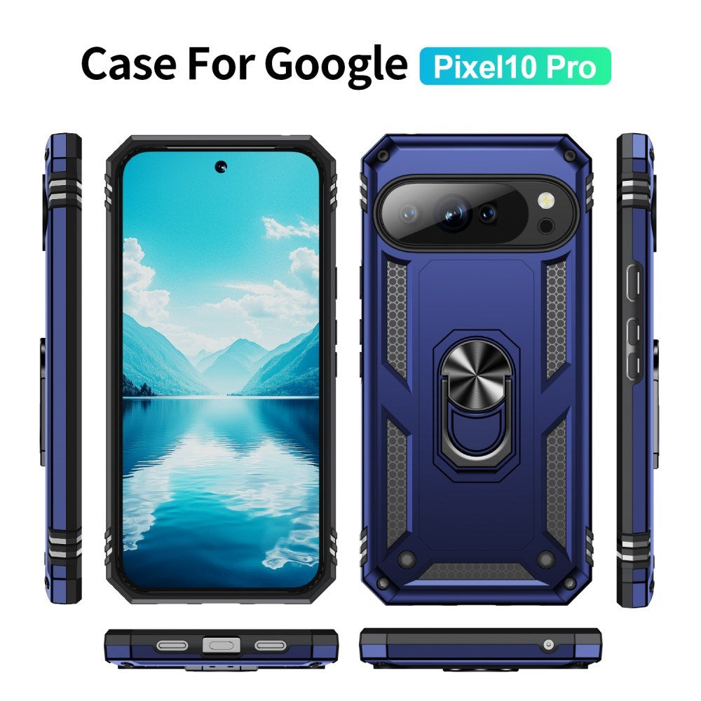 EIDERWOOD Google Pixel 10 / 10 Pro Håndværker Bagside Cover m. 360 Roterbar Kickstand - Blå