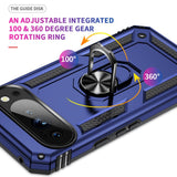 EIDERWOOD Google Pixel 10 / 10 Pro Håndværker Bagside Cover m. 360 Roterbar Kickstand - Blå