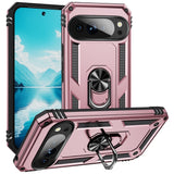 EIDERWOOD Google Pixel 10 / 10 Pro Håndværker Bagside Cover m. 360 Roterbar Kickstand - Rose Gold