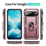 EIDERWOOD Google Pixel 10 / 10 Pro Håndværker Bagside Cover m. 360 Roterbar Kickstand - Rose Gold
