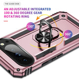 EIDERWOOD Google Pixel 10 / 10 Pro Håndværker Bagside Cover m. 360 Roterbar Kickstand - Rose Gold