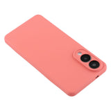 Samsung Galaxy S25 Edge - EIDERWOOD Foret Fleksibelt Plast Cover - Mørkerød