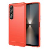 EIDERWOOD - Sony Xperia 1 VII Brushed Carbon Bagside Cover - Rød