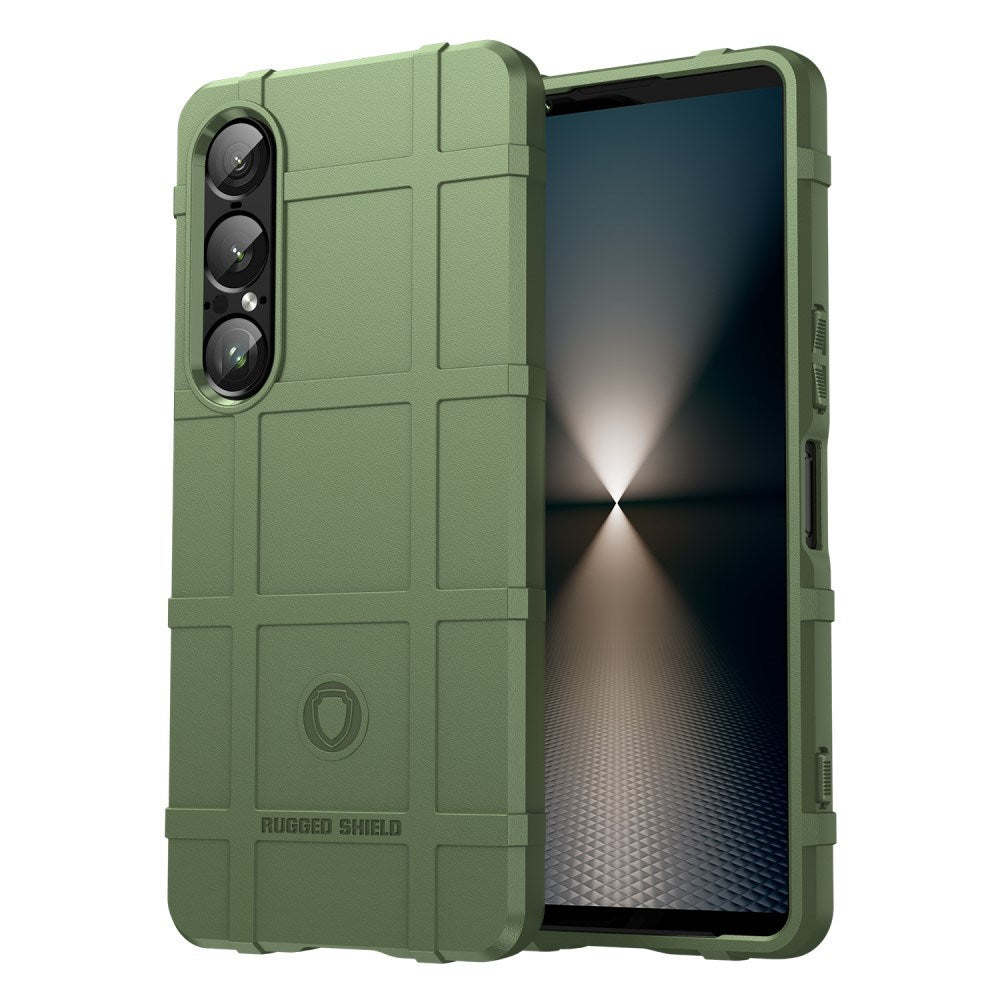 Sony Xperia 1 VII - EIDERWOOD Rugged Shield Håndværker Cover - Grøn