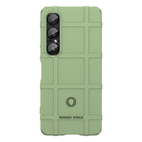 Sony Xperia 1 VII - EIDERWOOD Rugged Shield Håndværker Cover - Grøn