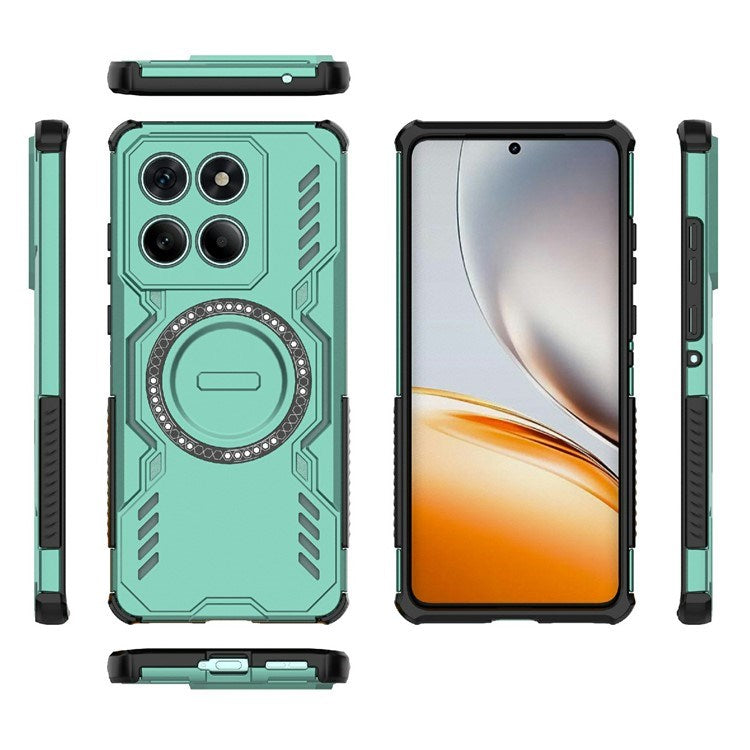 Motorola Edge 60 / Edge 60 Fusion - EIDERWOOD Hybrid Plastik Cover m. Varmeafledning - Grøn