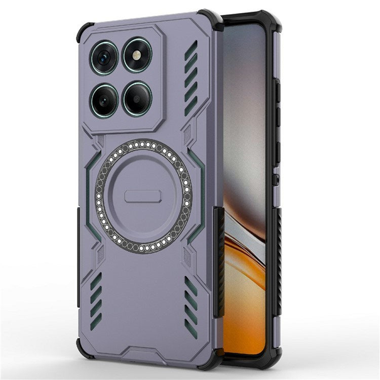 Motorola Edge 60 / Edge 60 Fusion - EIDERWOOD Hybrid Plastik Cover m. Varmeafledning - Lilla