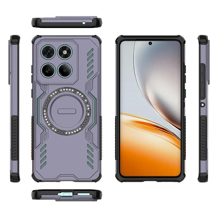 Motorola Edge 60 / Edge 60 Fusion - EIDERWOOD Hybrid Plastik Cover m. Varmeafledning - Lilla