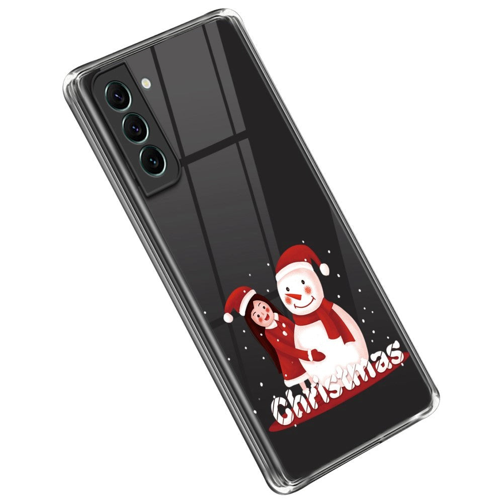 Samsung Galaxy S23 TPU plast juledeksel - Jente med snømann
