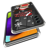 Samsung Galaxy S22 TPU plast juledeksel - god jul - reinsdyr med nisselue