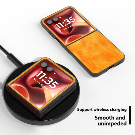 EIDERWOOD Motorola Razr 60 Ultra Kunstlæder Bagside Cover - Orange