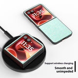 EIDERWOOD Motorola Razr 60 Ultra Hård Plastik Glitter Bagside Cover - Turkis