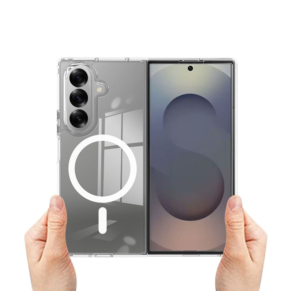 EIDERWOOD Samsung Galaxy Z Fold7 Hybrid Plastik Bagside Cover - MagSafe Kompatibel - Gennemsigtig