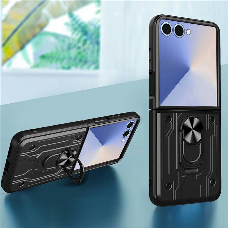 Samsung Galaxy Z Flip7 - EIDERWOOD Hybrid Håndværker Cover m. Kickstand - Grå