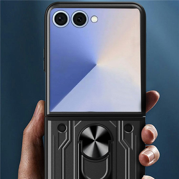 Samsung Galaxy Z Flip7 - EIDERWOOD Hybrid Håndværker Cover m. Kickstand - Grå