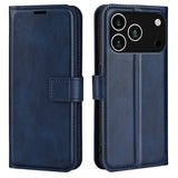 iPhone 17 Pro Max - EIDERWOOD Kunstlæder Flip Cover m. Ståfunktion & Kortholder - Blå