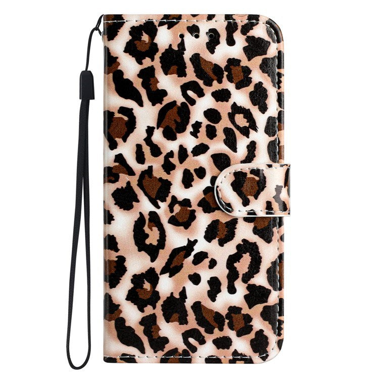 EIDERWOOD iPhone 17 Pro Max Imiteret Læder Flip Cover m. Pung & Rem - Leopard