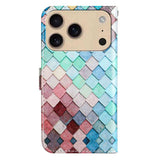 EIDERWOOD iPhone 17 Pro Max Imiteret Læder Flip Cover m. Pung & Rem - Mønster